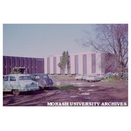 Main library and administration building (left)