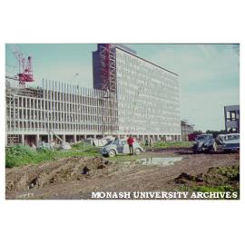 Menzies building, second stage under construction