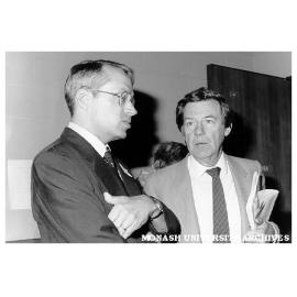 Professor Mal Logan (right) and Professor Merle Ricklefs