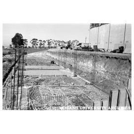Foundations for sports pavilion