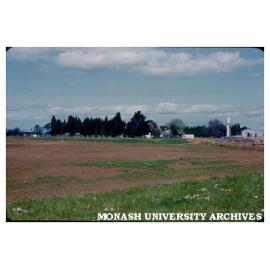 View of site with Talbot colony in background