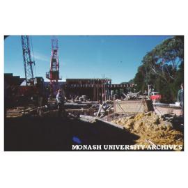 Zoology building under construction