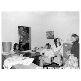 Student protestors occupying Careers and Appointments office