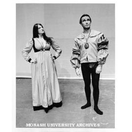 Susie Rosendale and Kit Carlton in 'Othello', as Bianca and Cassio