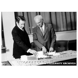 Director of CIT, H. J. Halstead with head of Buildings Branch, K. W. Raverty