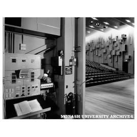 Alexander Theatre interior with control room