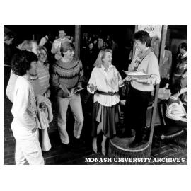 Alexander Theatre foyer before performance of 'Hello Dolly'