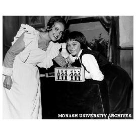 Scene from 'Little Tin Soldier' with Geraldene Morrow and Darren Cartwright