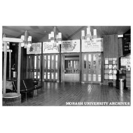 Alexander Theatre foyer advertising 'Peter Pan'