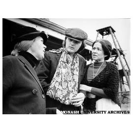 Scene from 'The Daughter-In-Law'. Marion Heathfield (left) as Mrs. Purdy, Gary Gray as Joe Gascoigne and Terri Aldred as Mrs. Gascoigne