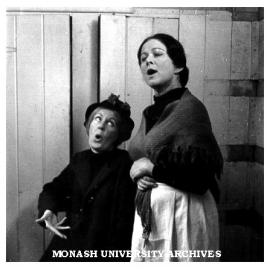 Scene from 'The Daughter-In-Law'. Marion Heathfield (left) as Mrs Purdy and Terri Aldred as Mrs Gascoigne