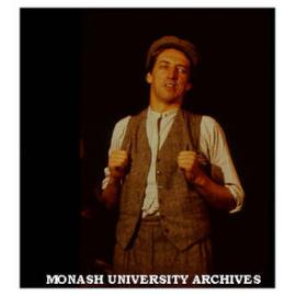 Scene from 'More Than A Sentimental Bloke'. John Derum as C. J. Dennis