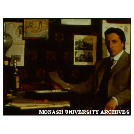 Scene from 'More Than A Sentimental Bloke'. John Derum as C. J. Dennis