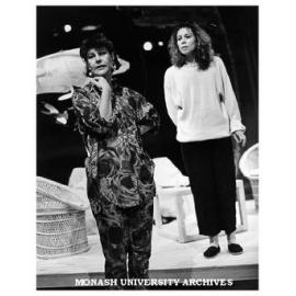 Scene from 'Nice Girls'. Jillian Murray (left) as Poppy and Jane Menelaus as Megan