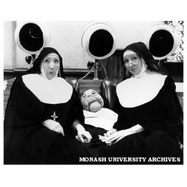 June Bronhill (left) and Patricia Vivian-Lall in 'Nunsense'