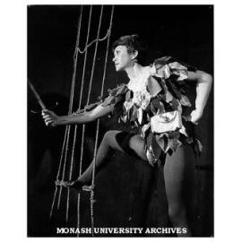 Scene from 'Peter Pan' with Beverley Gardiner as Peter Pan