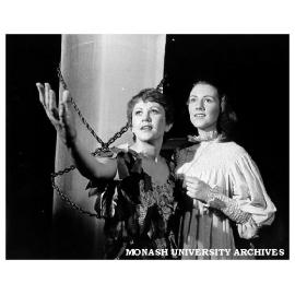 Scene from 'Peter Pan' with Beverley Gardiner (left) as Peter