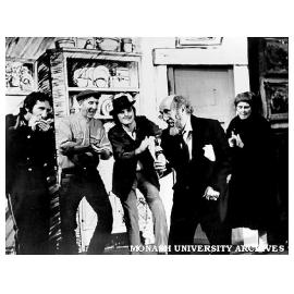 Scene from 'Puckoon', from left: James Wright, Terry Norris, Gary Gray, Harold Baigent, Marion Heathfield