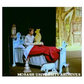 Scene from 'Winnie the Pooh' with Jay McCormack as Christopher Robin