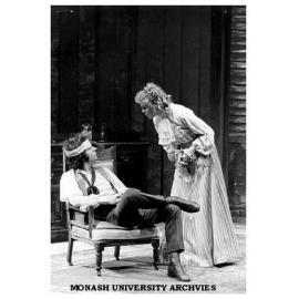 Scene from 'The Seagull' - James Chesworth as Kostia and Jill Forster as Arkadina