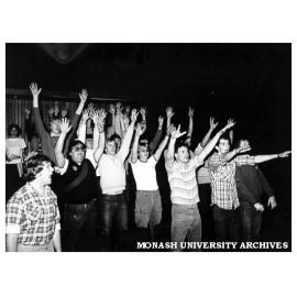'Guys and Dolls' chorus in rehearsal