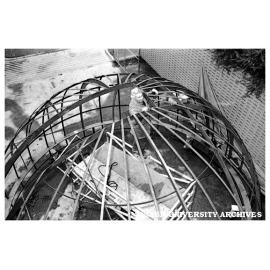 Construction work on Monash Observatory dome