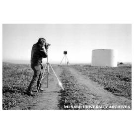 Monash Observatory at Mt. Burnett during construction