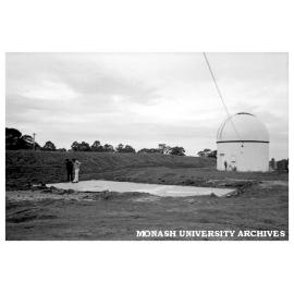 Concrete slab for log cabin at Monash Observatory at Mt. Burnett