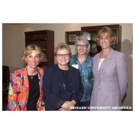 International Women's Day 2001 luncheon. From left: Michelle Waters, Rohan Squirchuck, Kay Gardner and Sue Wales
