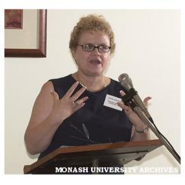 Rohan Squirchuk, Managing Director, Equal Opportunity in Employment was guest speaker at International Women's Day 2001 Luncheon