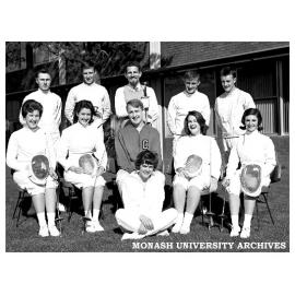 Fencing Team with Gordon Troup (back row, middle)