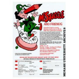Flyer for 'Mr. Squiggle and Friends'
