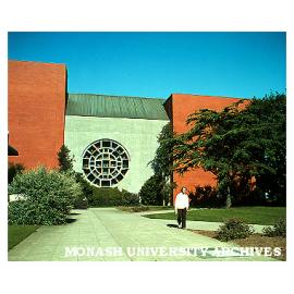 Robert Blackwood Hall showing Lindesay Clark window by Leonard French