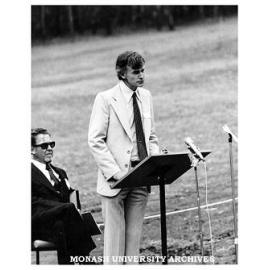 Mr Charles Ford (President of Council) at opening ceremony of Gippsland Institute
