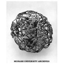 Artwork in stairwell of Hargrave library