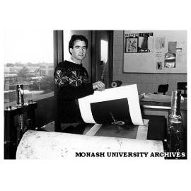 Larry Parkinson, post graduate student in Fine Art