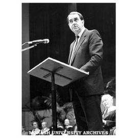 Minister for Communications Mr Duffy at Chisholm Conferring of Awards Ceremony at Dallas Brooks Hall