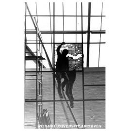 Installation of Lutheran College Chapel window