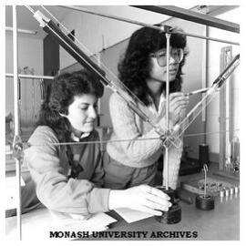 Civil Engineering students Zita Messino and Zaiham Ahmad