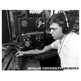 Student DJ Jason Reynolds at 3CT