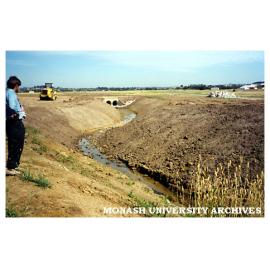 Drainage construction at Berwick campus
