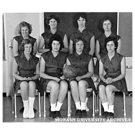 Womens' A basketball team, Frankston Teachers' College