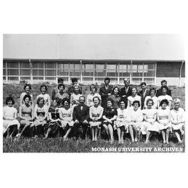 Second year students (Group A2), Trained Primary Teachers' Certificate course, Frankston Teachers' College. Miss Trudy Kentish, Vice Principal (seated, middle)