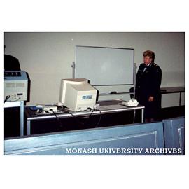 Police Chief Commissioner Ms Christine Nixon delivering lecture to public relations students at Berwick campus