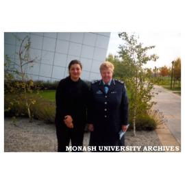 Public Relations student Tamar Sirinyan and Police Chief Commissioner Ms Christine Nixon at Berwick campus