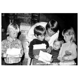 Alexander Theatre Saturday Club members Rollo Crittenden, James McIntyre, Mrs. Caroline McIntyre, Simon McIntyre, Zoe Crittenden