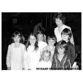 Alexander Theatre Saturday Club members with Mrs. Burbridge