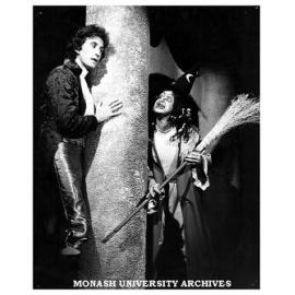 Chris Bradtke as the Prince and Bob Hook as the Witch in 'Beauty and the Beast'