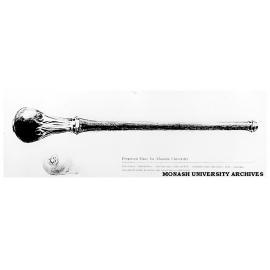 Proposed mace for Monash University, designed by Matcham Skipper