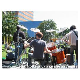 Band at Orientation Week at Caulfield campus